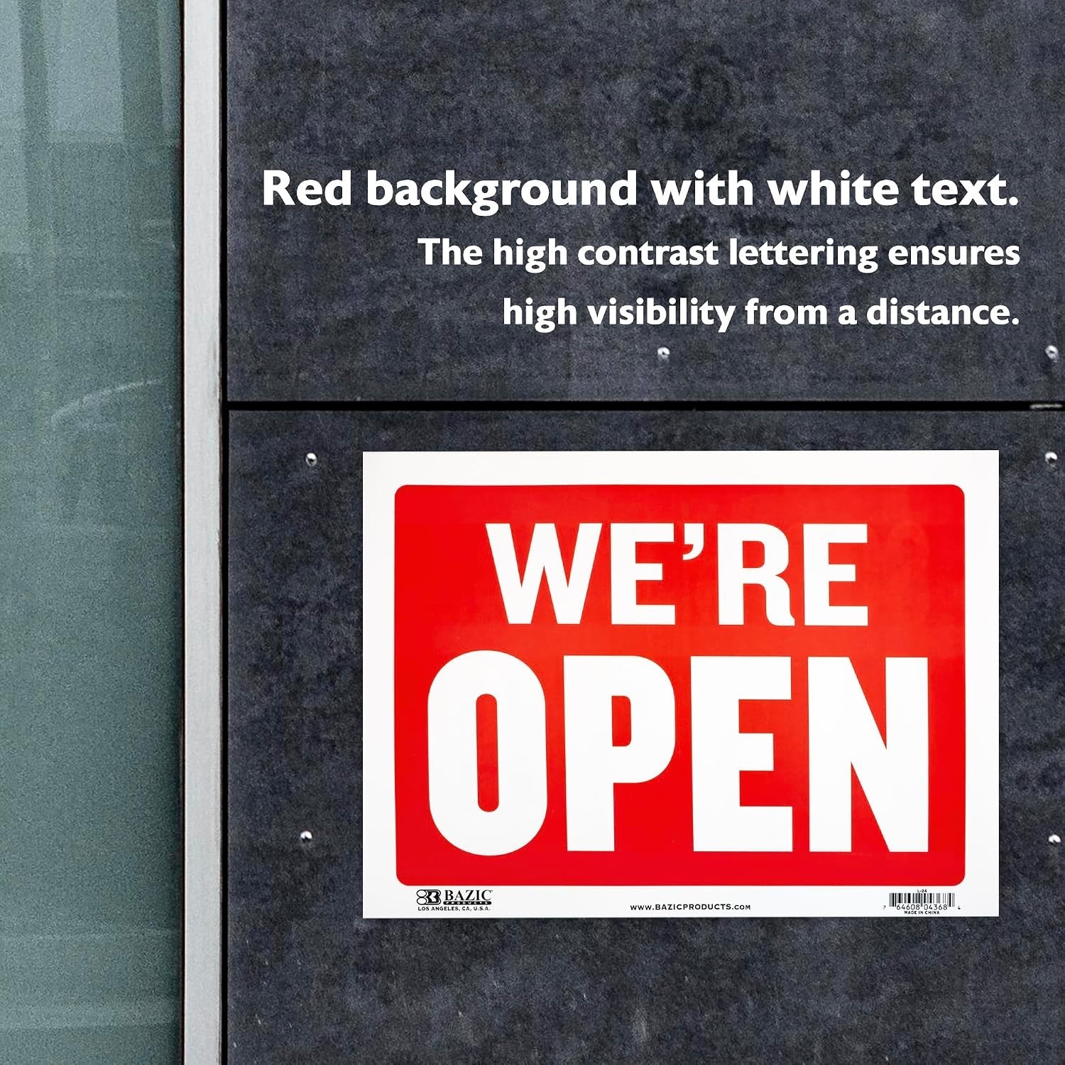 Weather-Resistant 12×16 Open Closed Sign for Shops & Offices – Easy Mount
