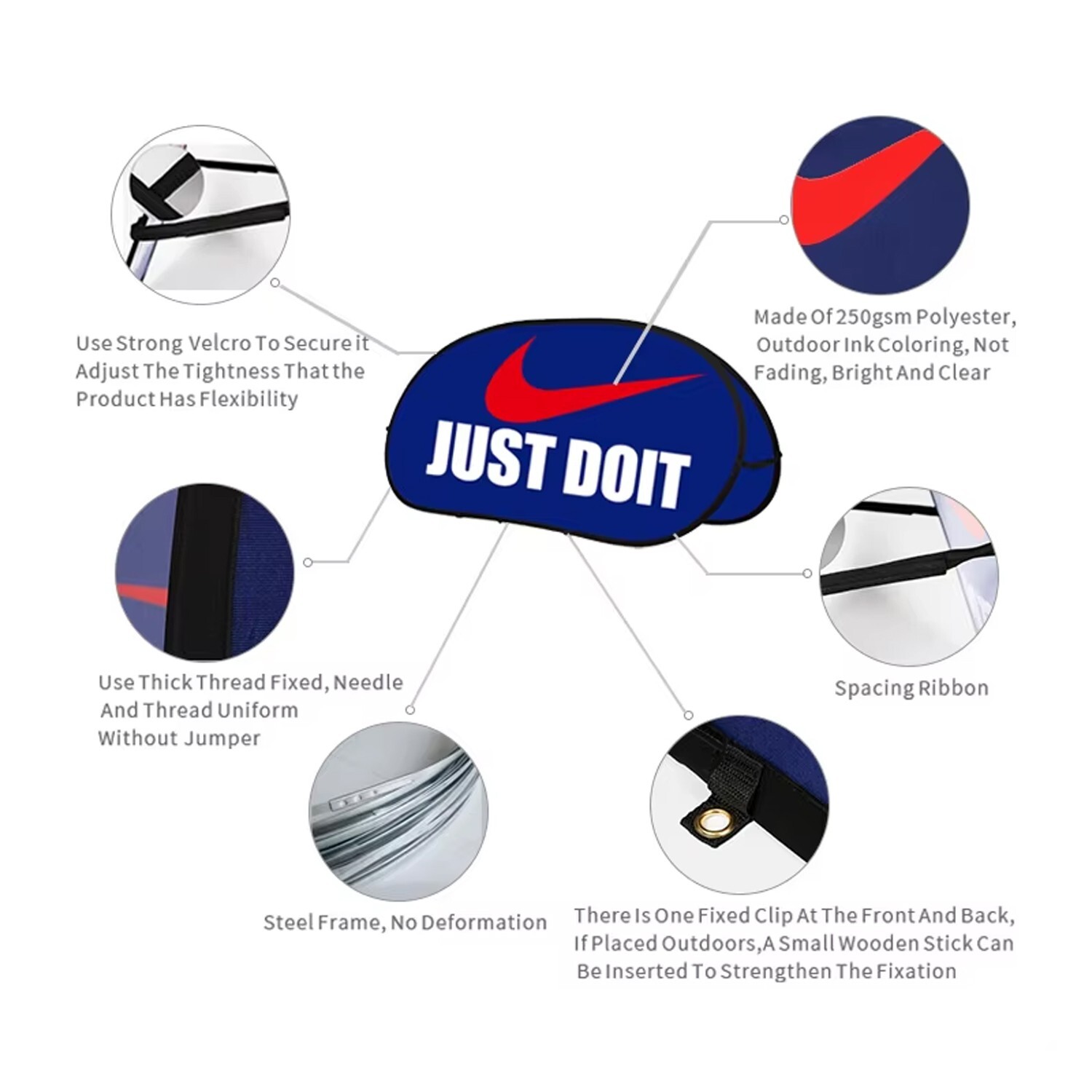Bean Shaped Popup banner A-board Sign Banner Display-Provide Professional Design