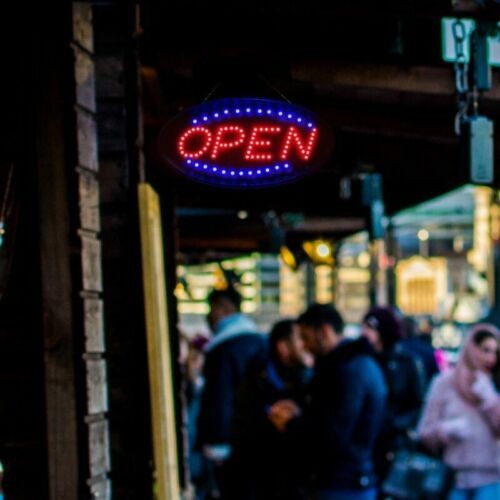 LED Open Sign 19in Neon Light Bright For Restaurant Bar Pub Store Shop Business