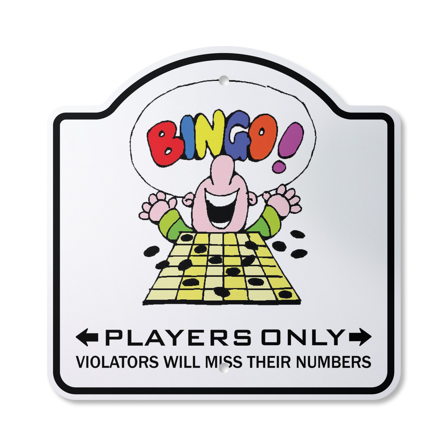 Bingo Player Plastic Novelty Sign Card Players Caller Markers Ball Fun
