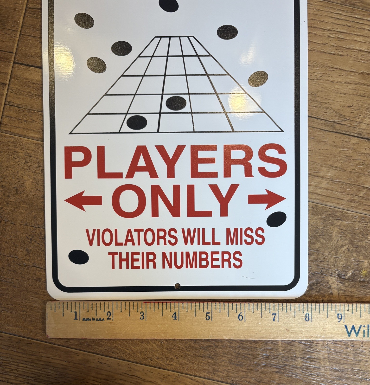Bingo Themed Metal Hanging Wall Signs Decor – Lot of 2