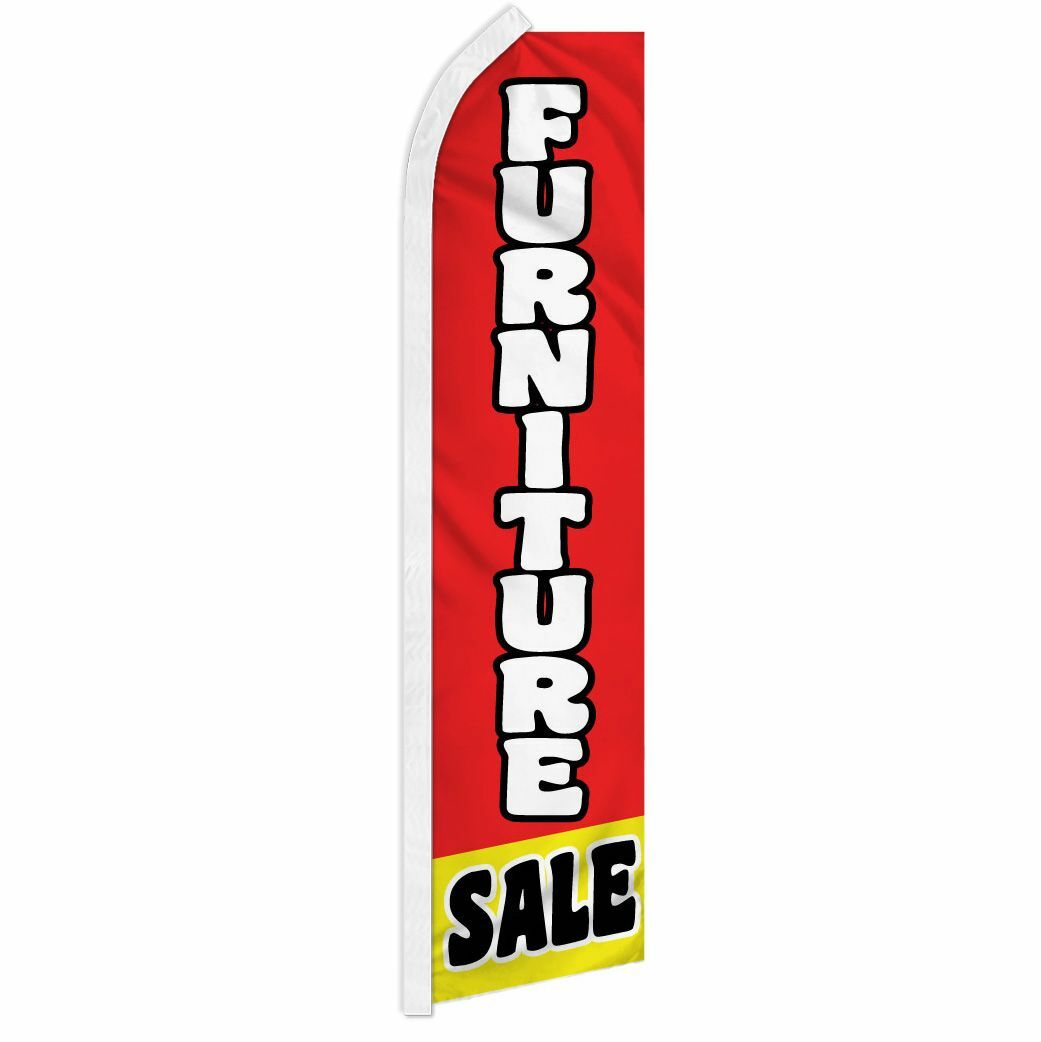 « FURNITURE SALE » advertising super flag swooper banner business sign sofa couch