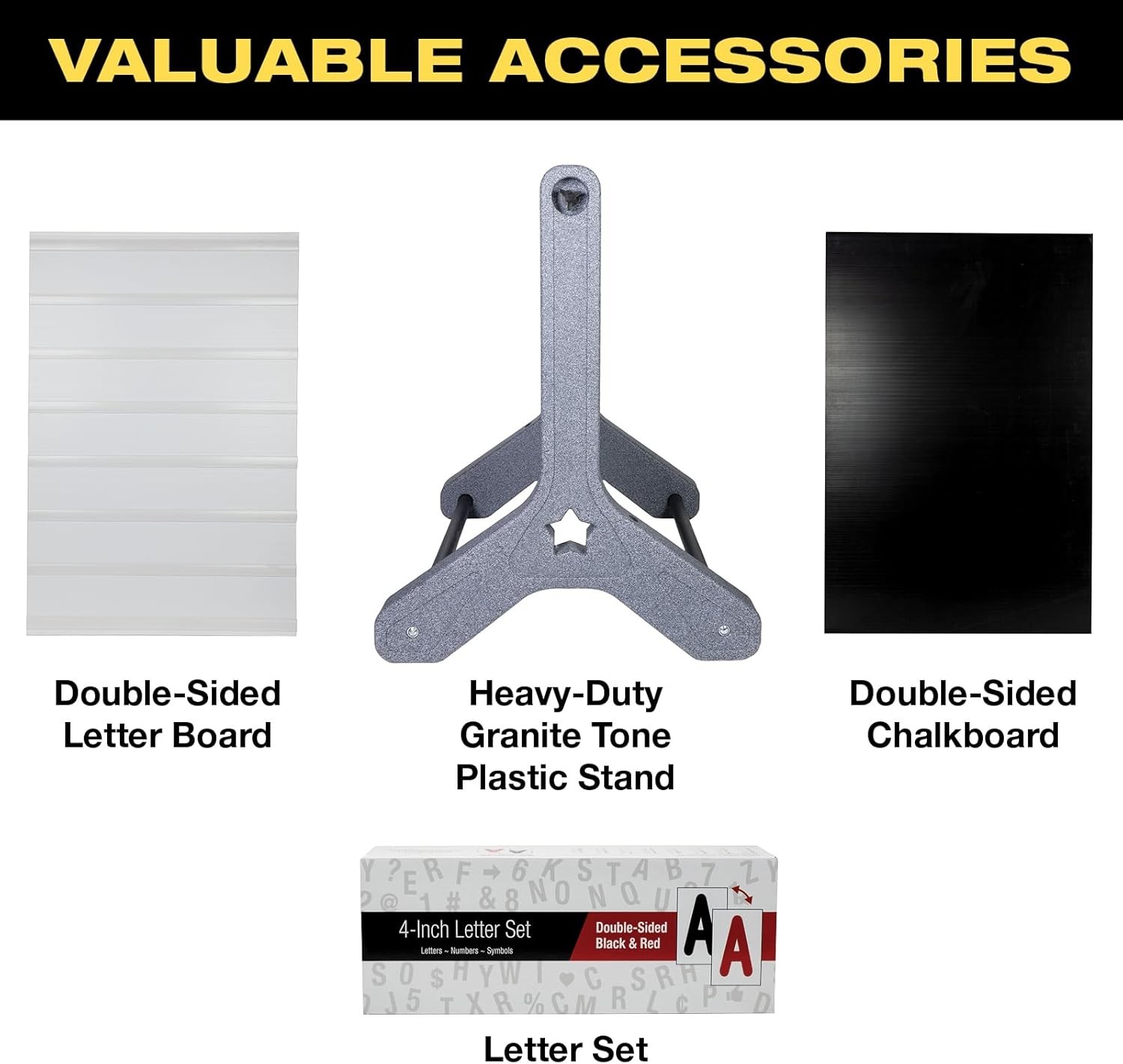 Swinging Changeable Message Sidewalk Sign 24&Prime; x 36&Prime; Sign W/ 792 Pre-Cut Double