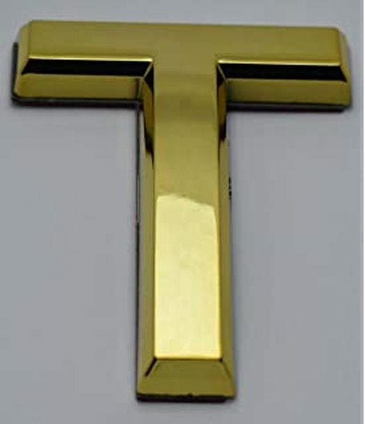 1 PCS – Apartment Number Sign/Mailbox Number Sign,Letter T (Gold,3D…ref0420