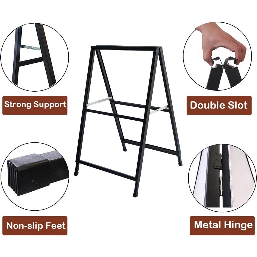 YDisplay A Frame Sidewalk Sign Sandwich Board Signs Outdoor 24×36 inches