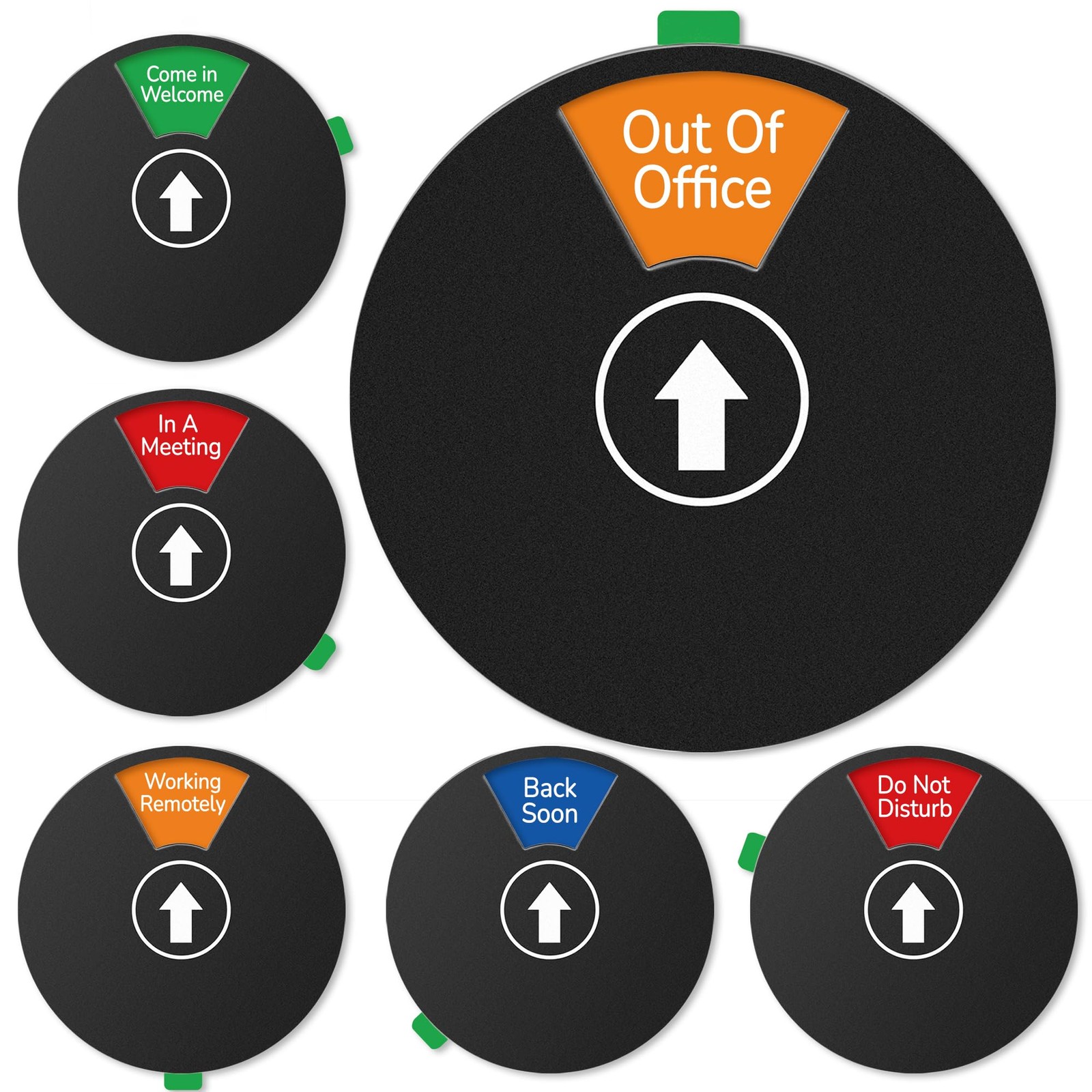 6 Options Office Privacy Door Sign Do Not Disturb Out Of Office Black 6 Inch