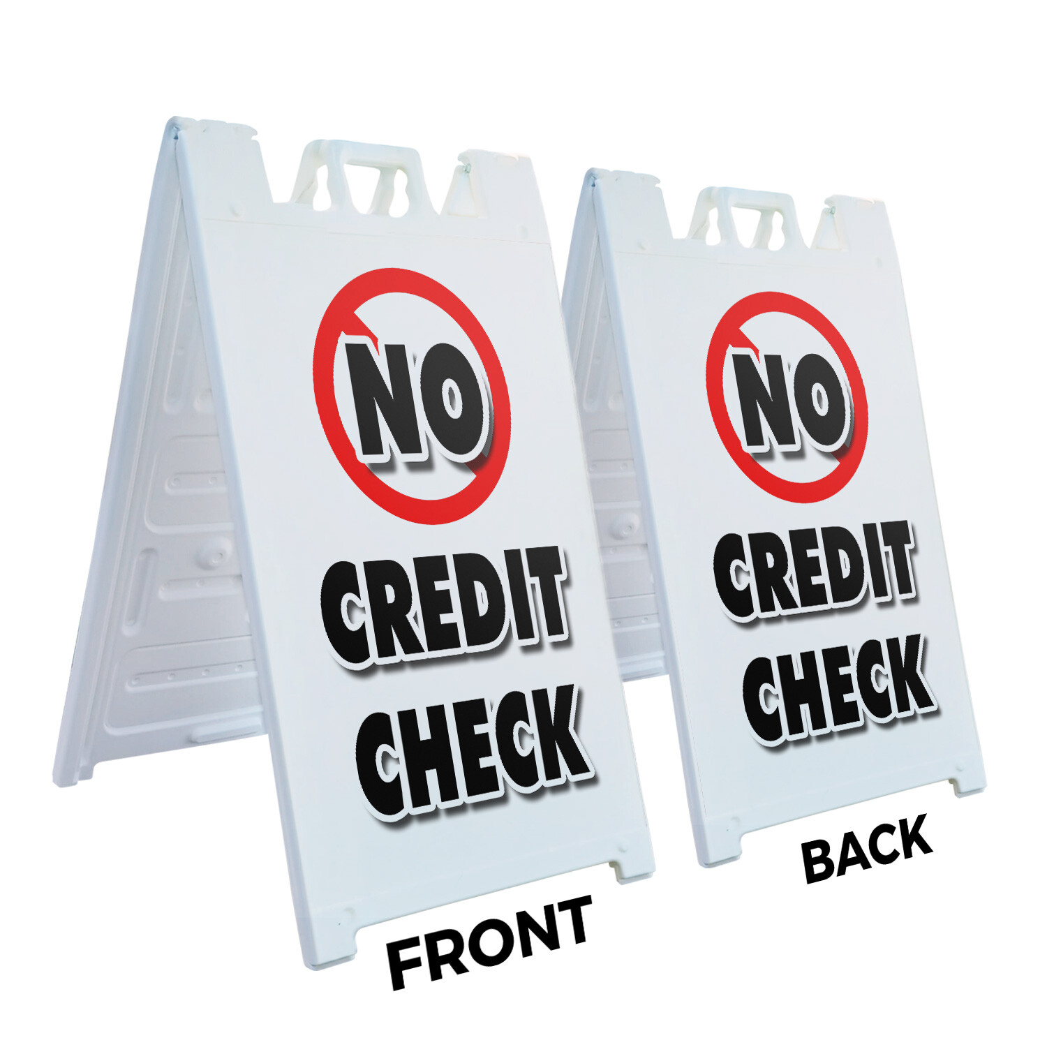 A-frame Sidewalk No Credit Check 24&Prime; x 36&Prime; Double Sided A-Frame Sidewalk Sign