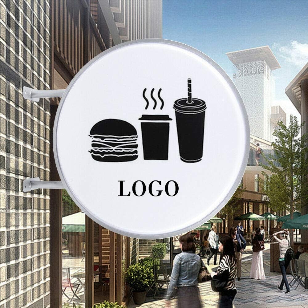24 » Led Double Sided Outdoor Advertising Projecting Light Box Sign, Waterproof