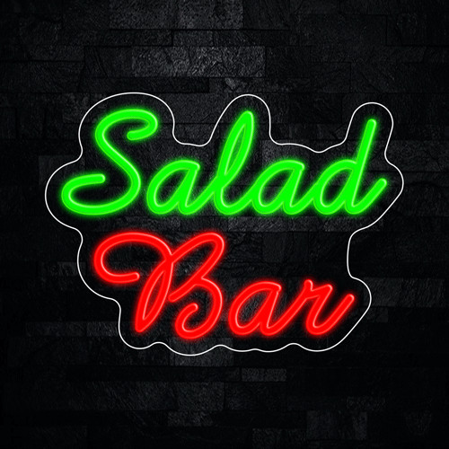 Salad Bar LED Neon Sign 15&Prime;L x 11&Prime;H #33364