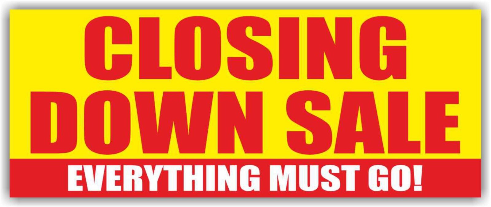 CLOSING DOWN SALE Advertising Banner Vinyl Mesh Sign EVERYTHING MUST GO Shop