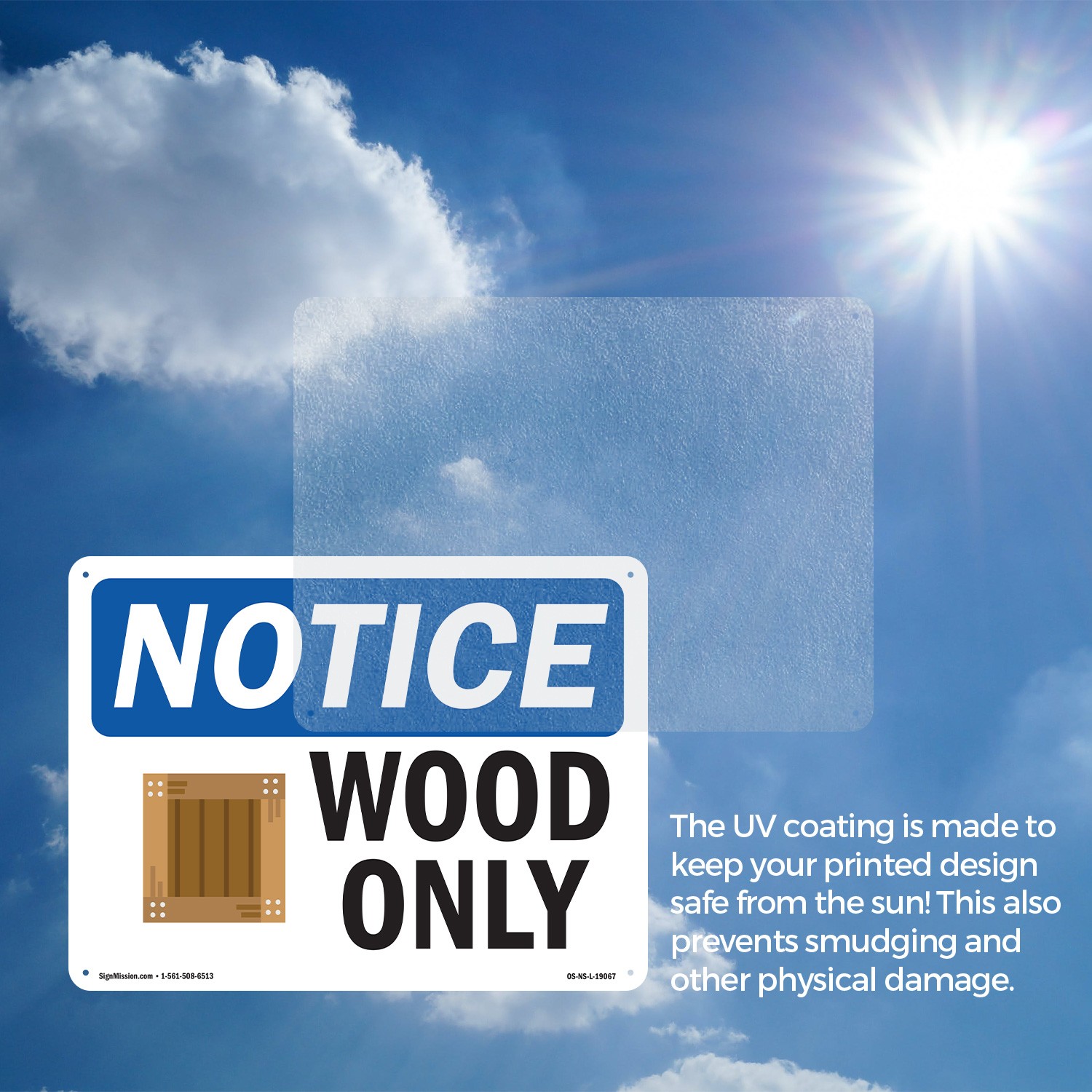 Wood Only OSHA Notice Sign Metal, Plastic, Or Decal – 5 or 10 Pack