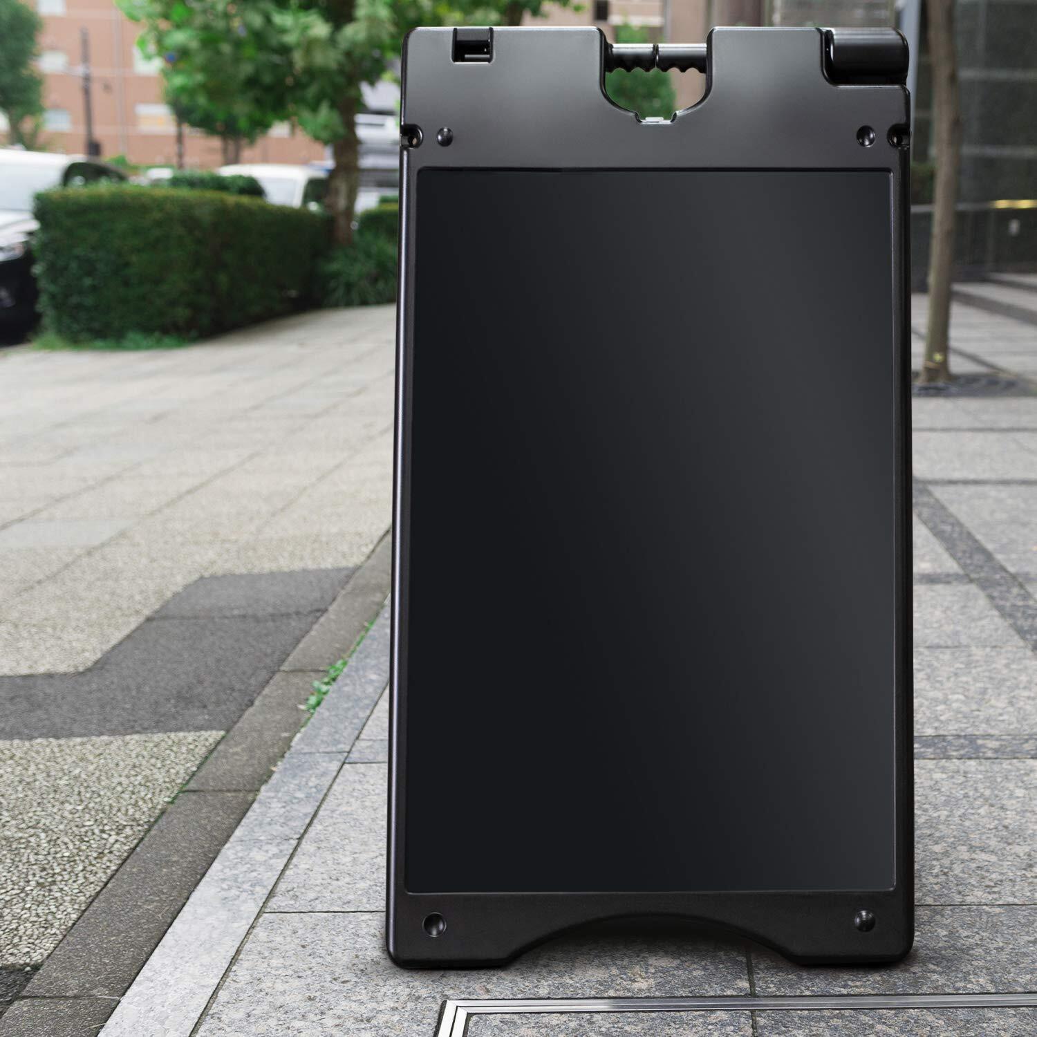 Jumbl A Frame Sign, 15.7&Prime;x26” Display Surface, Outdoor Sandwich Board, Black