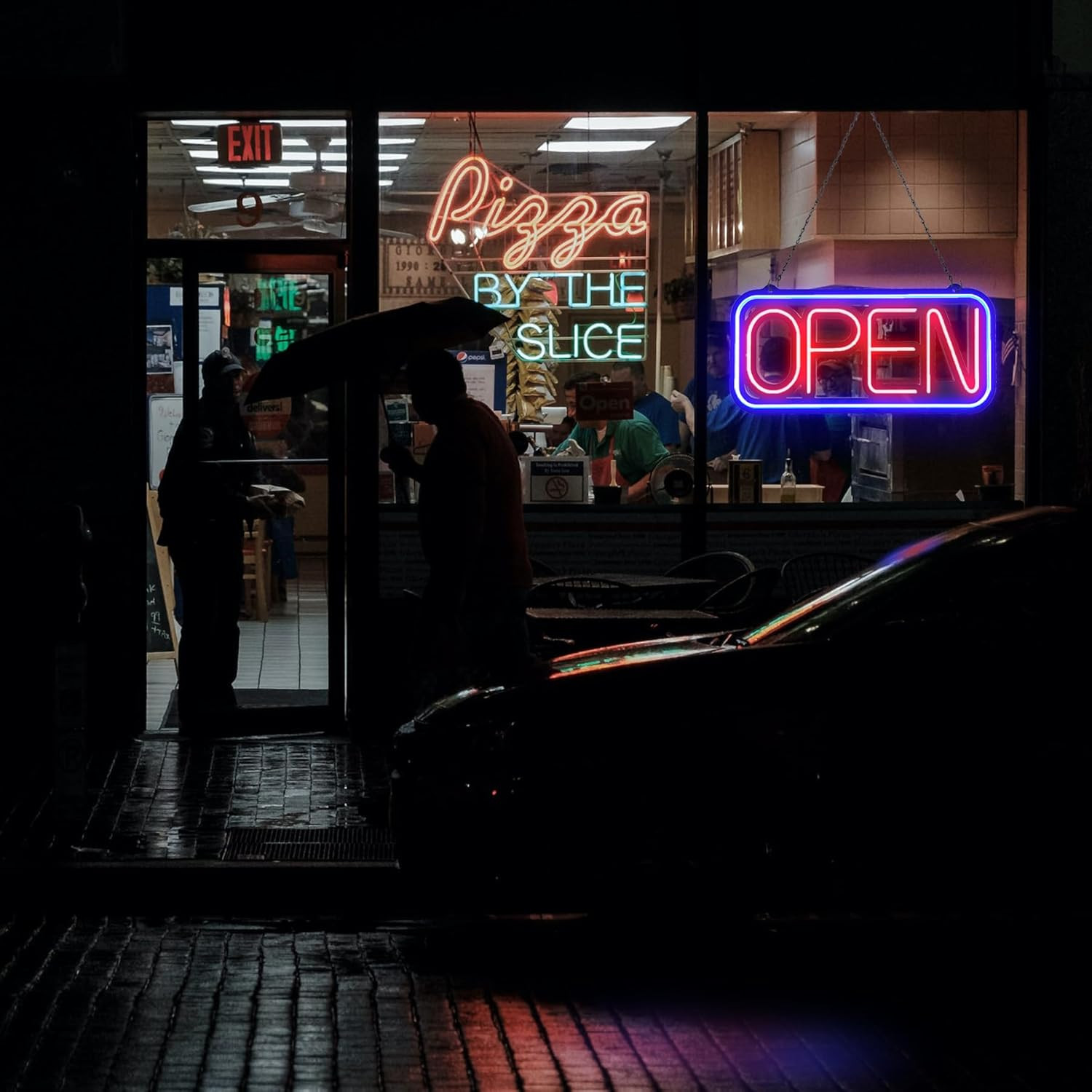 Open Signs for Business,32X16 Inch Large Bright Open Sign Neon Led Lighted,Remot