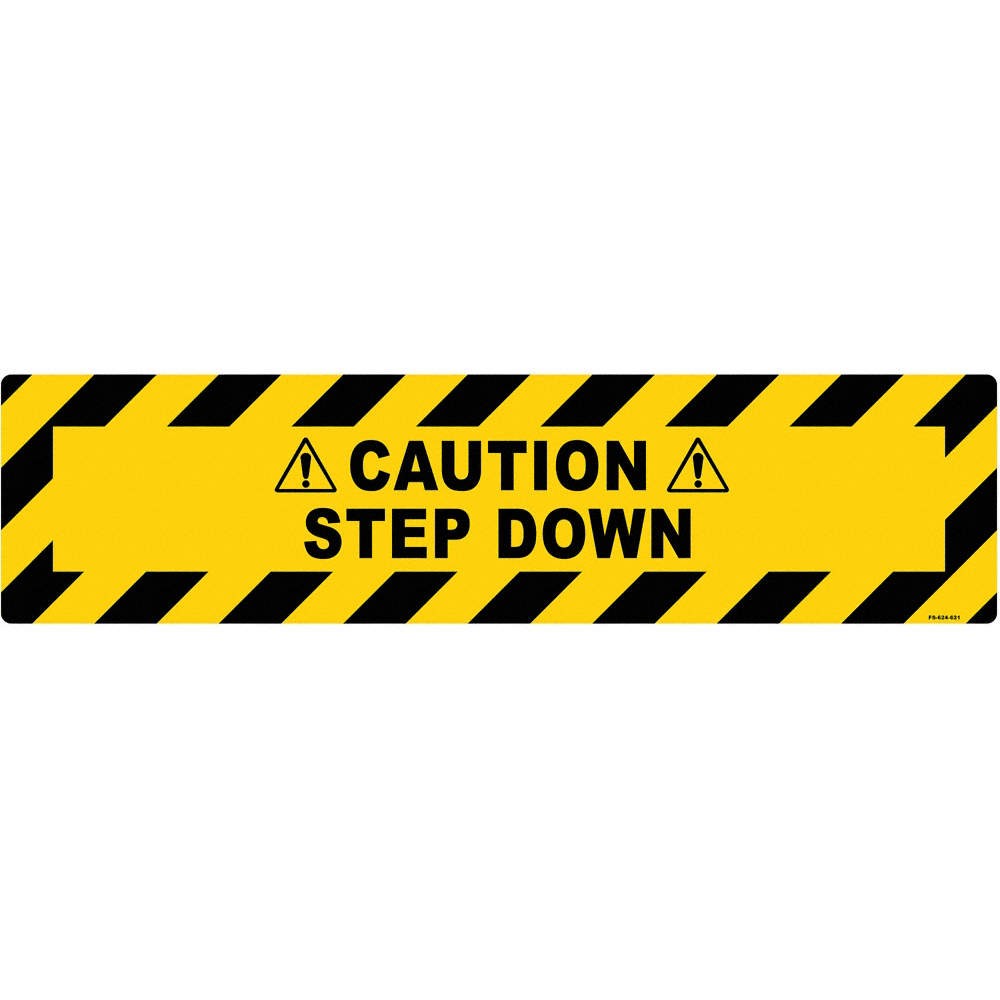 STRANCO INC FS-624-621 Anti-Slip Floor Sign,6 inx24 in,Vinyl 484P40