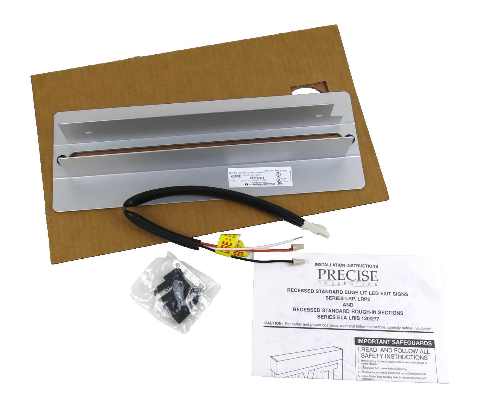 Lithonia X-Ray In Use Mirrored Ceiling Mount Sign LRP 1 RMR 120/277 PNL M X-RAY