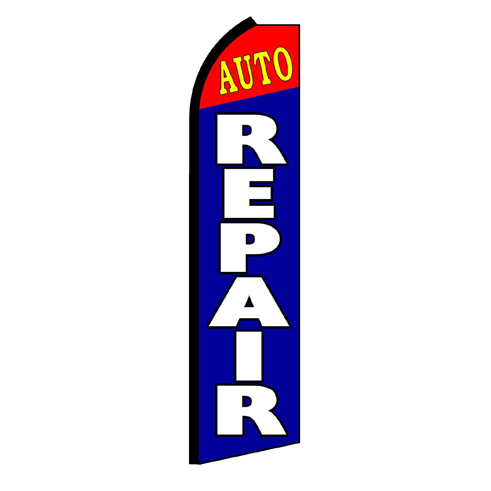 AUTO REPAIR Advertising Flutter Feather Sign Swooper Banner Flag Only