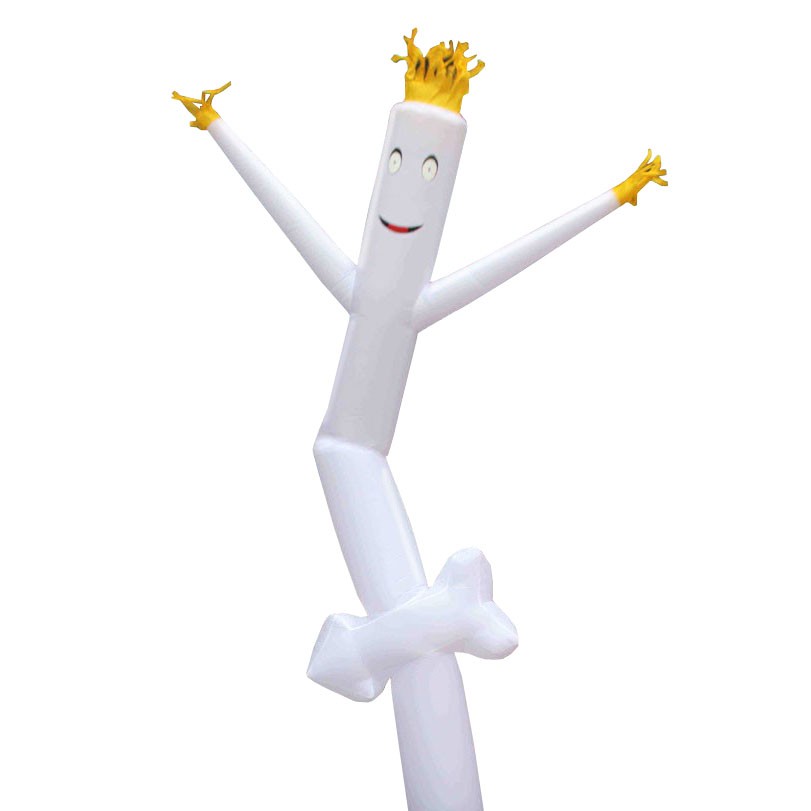 Advertising Inflatable Tube Man 12ft Blow Up Fly Guy Wavy White Arrow No Blower