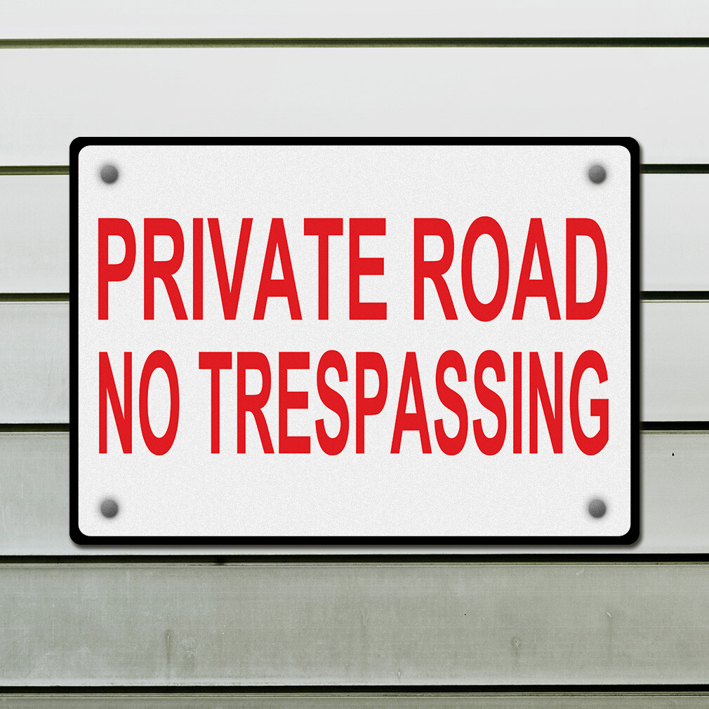 Aluminum Horizontal Metal Sign Private Drive B Weatherproof Street Signage