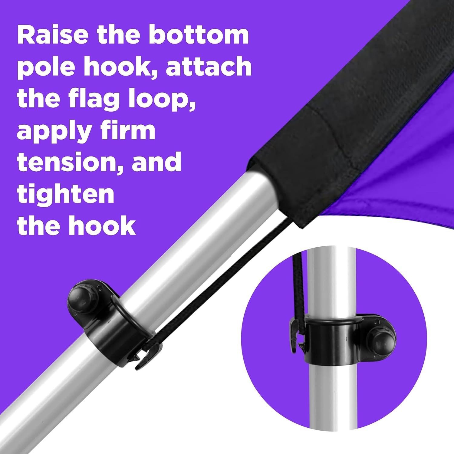 Lightweight Outdoor Banner Flag Pole – Visibility Solution