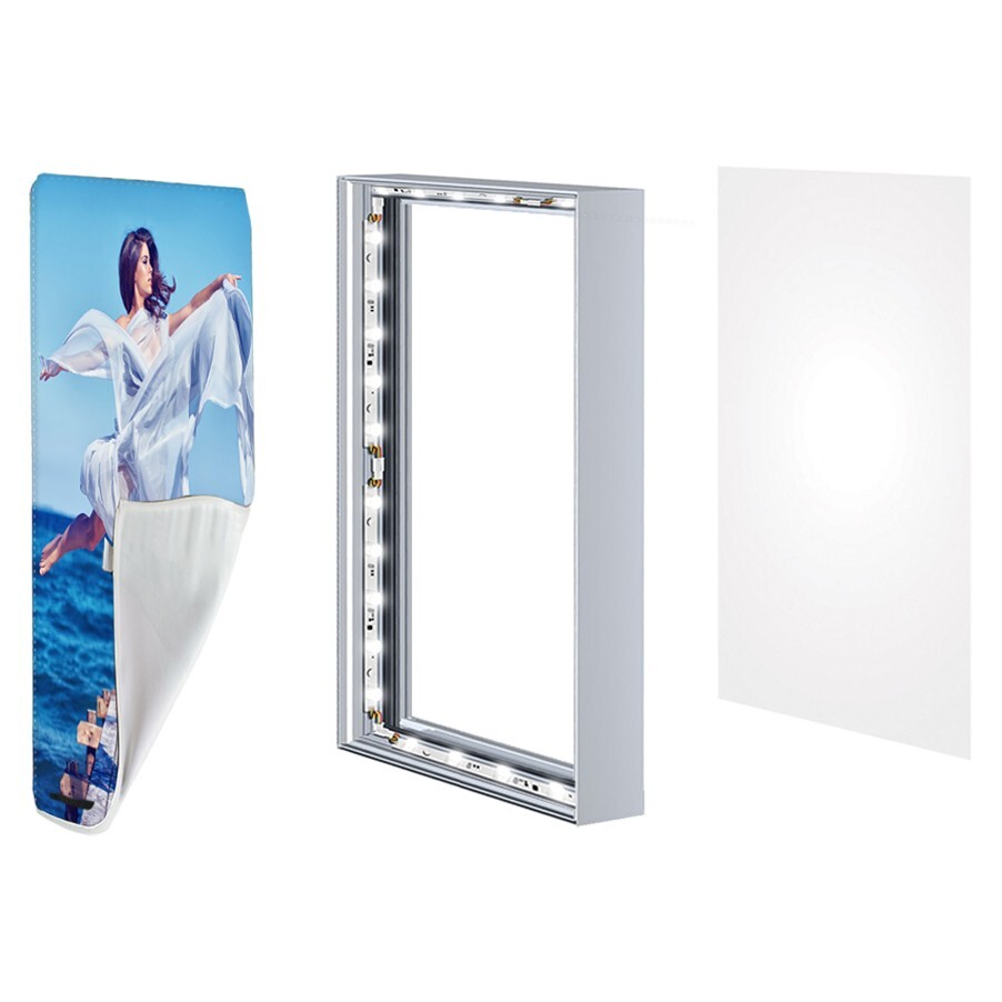 3&rsquo;x3&prime; LED Advertising Frameless Fabric Light Box Trade Show Display Stand Banner