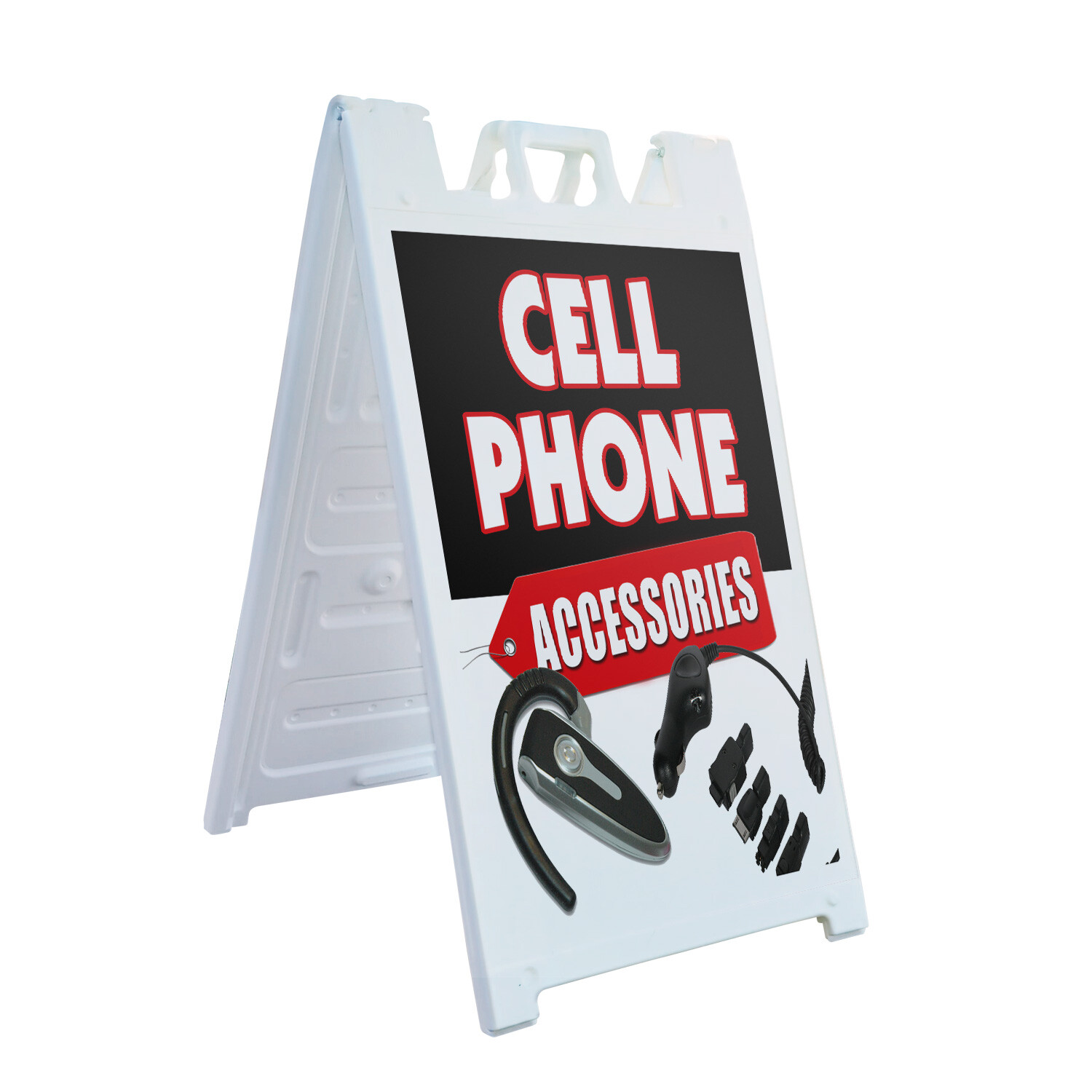 A-frame Sidewalk Cell Phone Accessories 24&Prime; x 36&Prime; Double Sided A-Frame Sidewalk