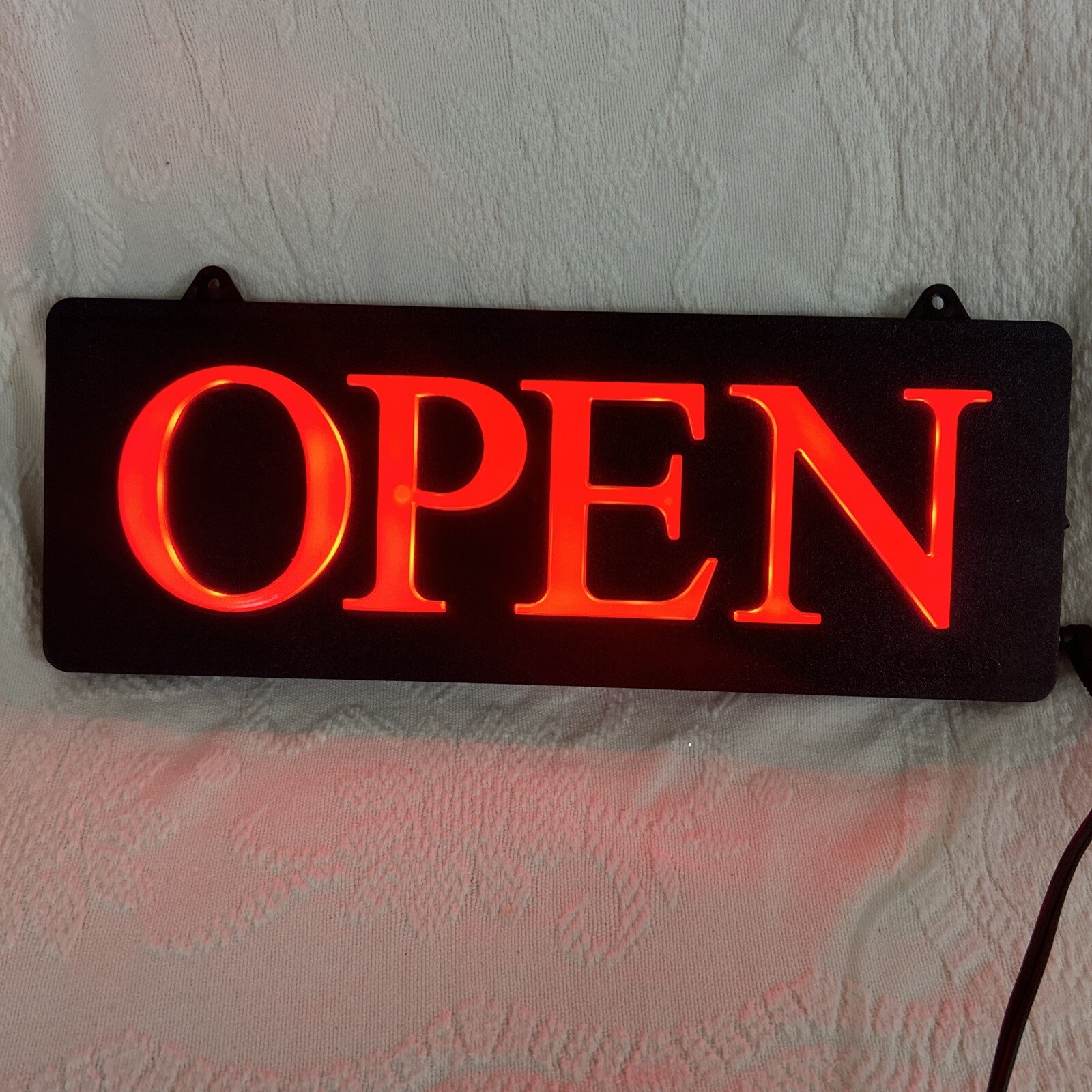 13-1/4&Prime; x 5&Prime; x 1&Prime; Newon Open Sign Business Use