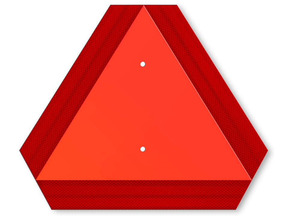 Slow Moving Vehicle Safety Sign,Slow Moving Vehicle Triangle Sign,Aluminum Grade