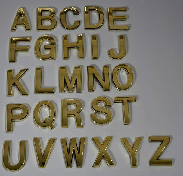 1 PCS – Apartment Number Sign/Mailbox Number Sign,Letter N (Gold,3D…ref0420
