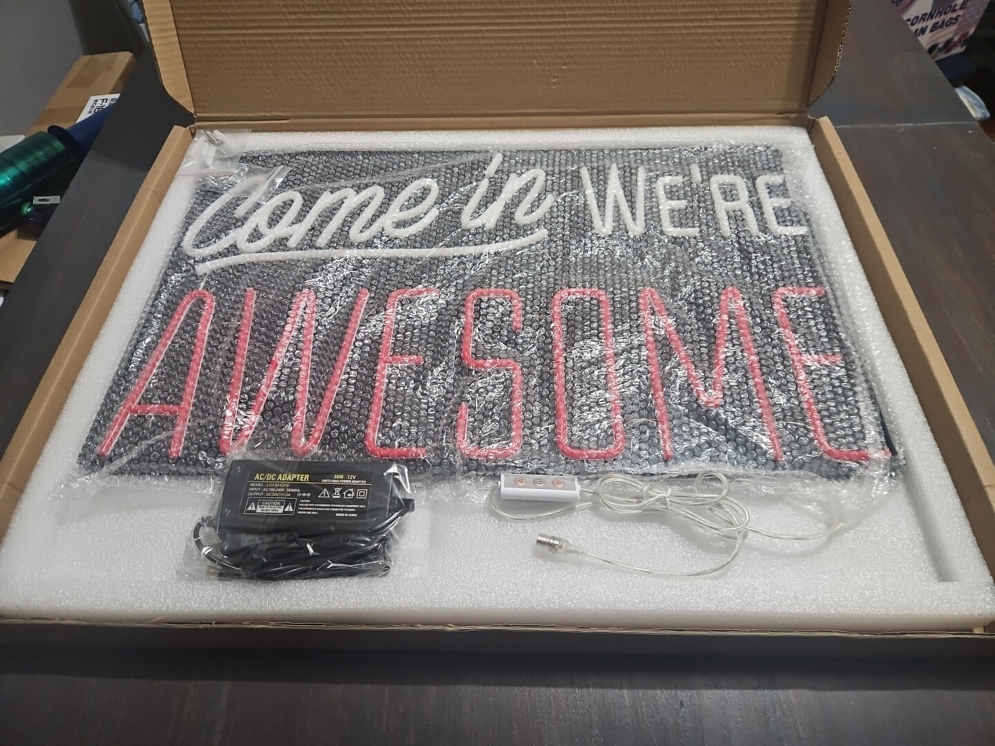 Come in were awesome neon sign 24&Prime;x15&Prime; New Open Sign For Retail Business