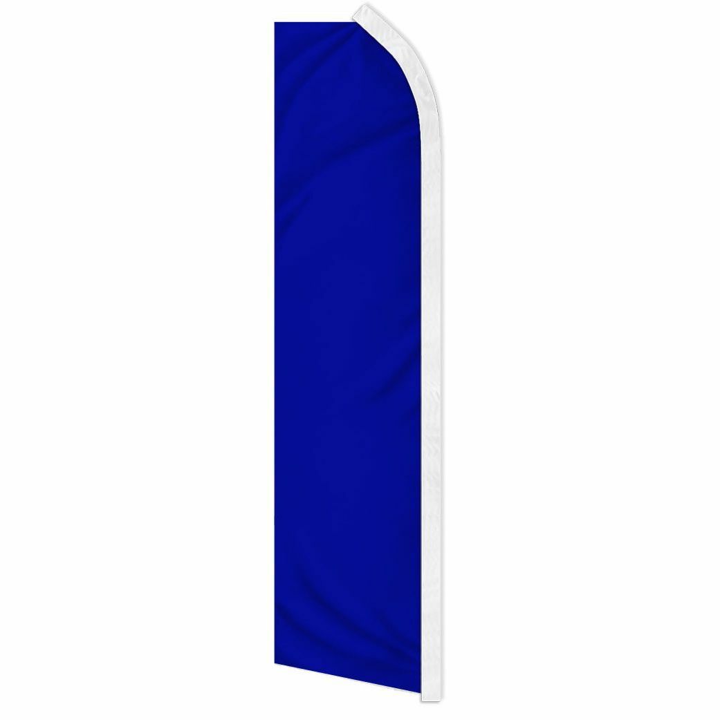 « BLUE » advertising super flag swooper banner business sign solid color azul