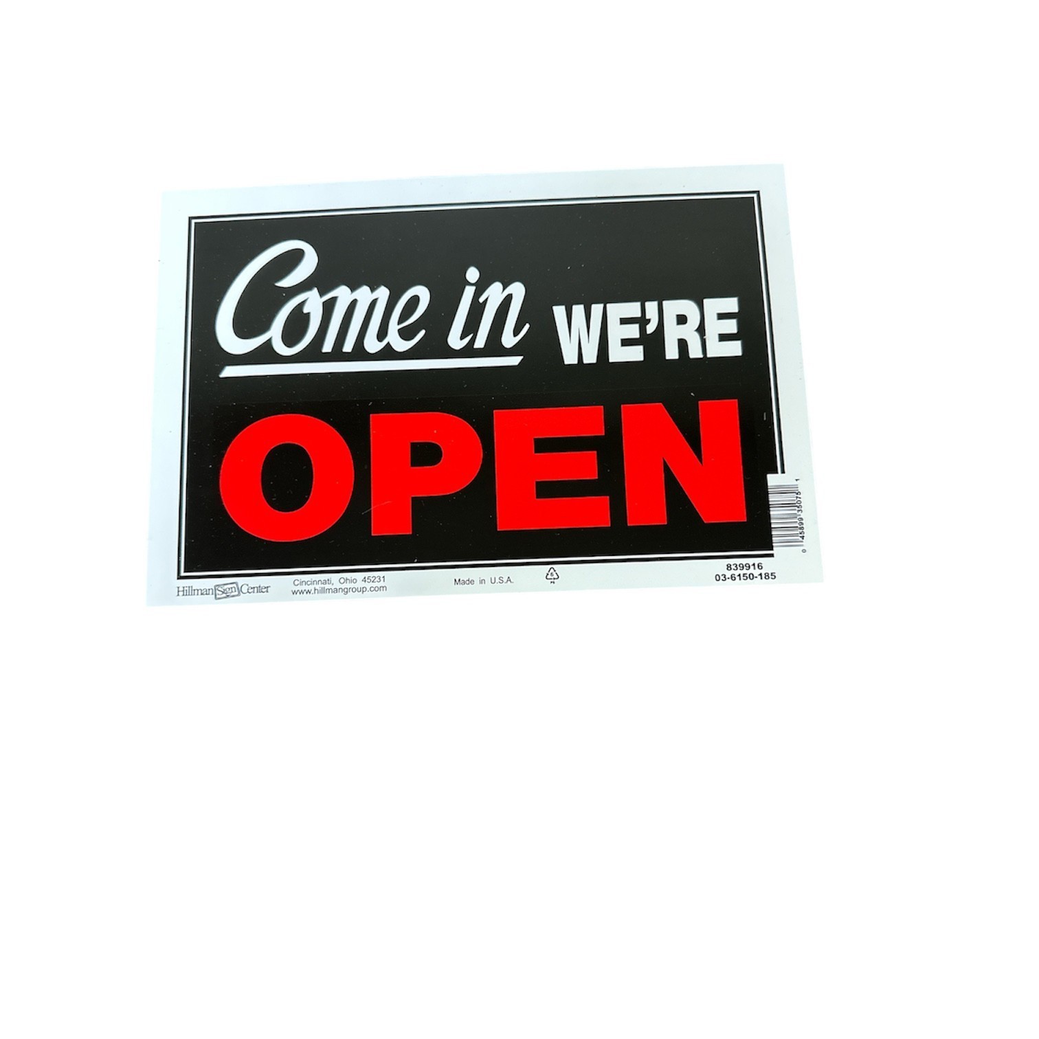 Hillman 8&Prime; x 10&Prime; Plastic Signs Various Models New