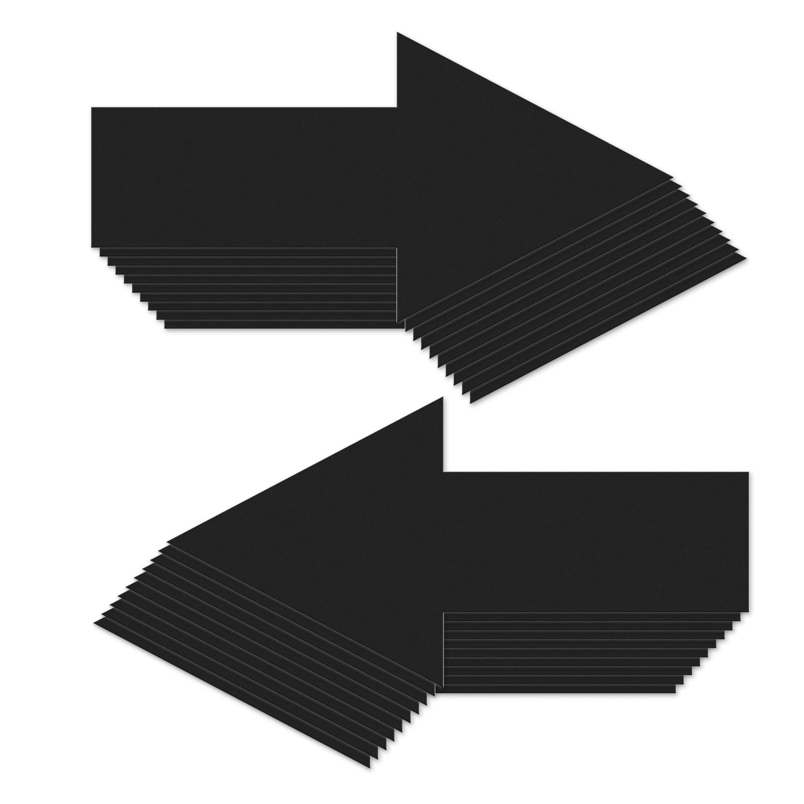 Arrow Floor Sticker Black 10&Prime;×5&Prime; Directional Floor Decal Self-Adhesive Remova…