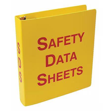 Accuform Zrs643 Binder, Safety Data Sheets, 12 In W, 11 5/8 In H