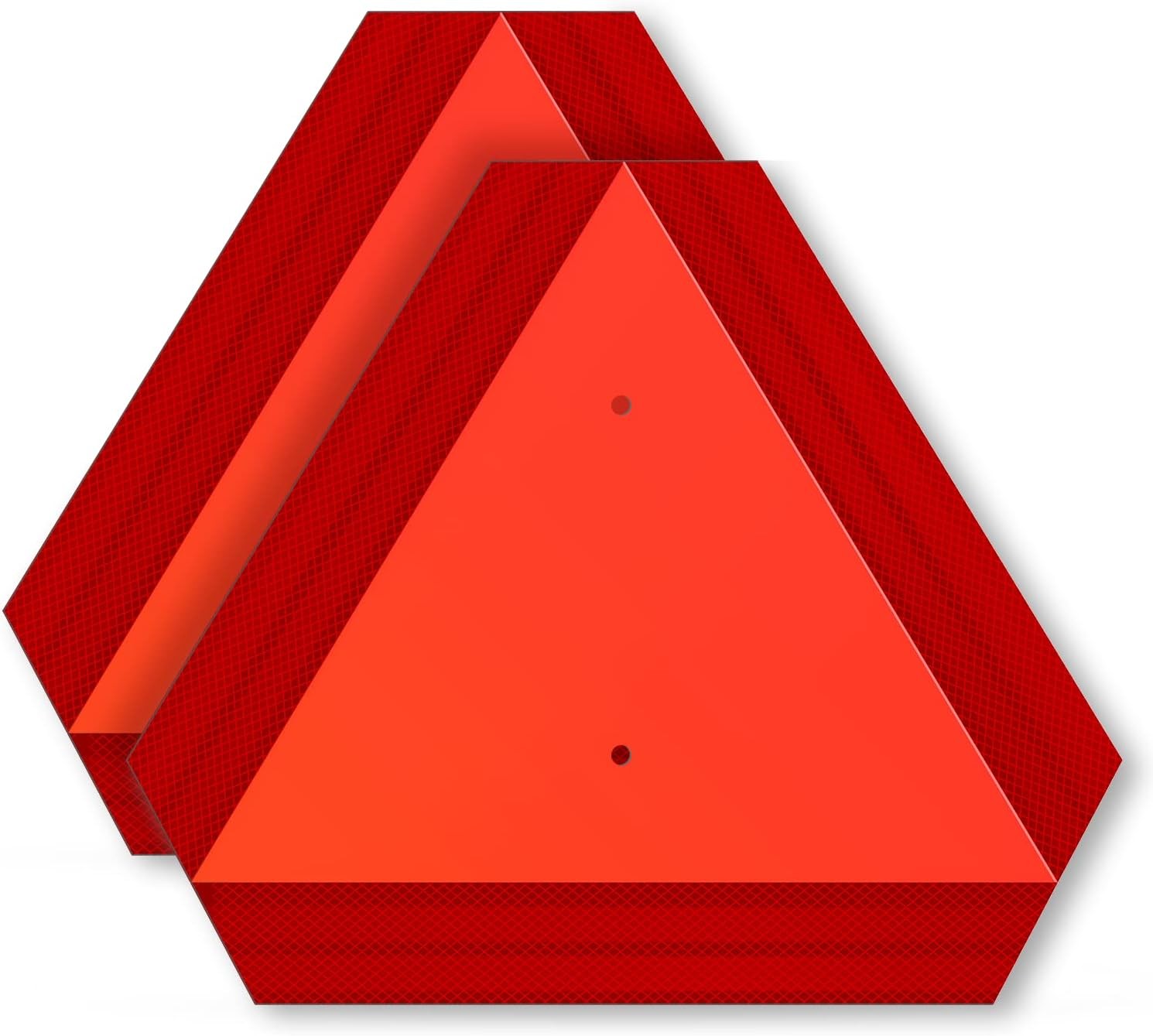 Aluminum Slow Moving Vehicle Sign 14×16 Diamond Reflective for Tractor UTV Safet