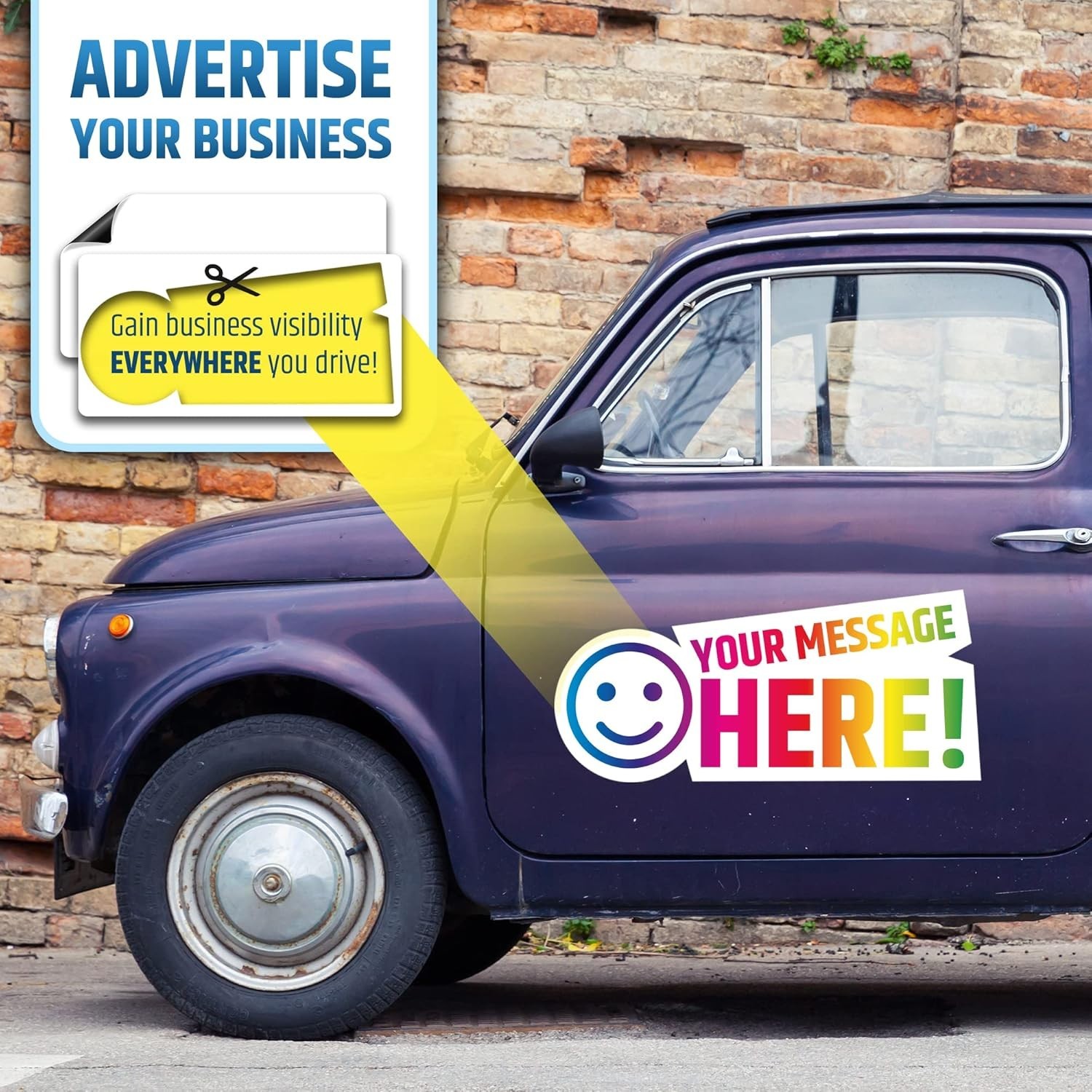 Strong Hold Blank Magnetic Car Signs – Ideal for Promoting Your Business 24×12