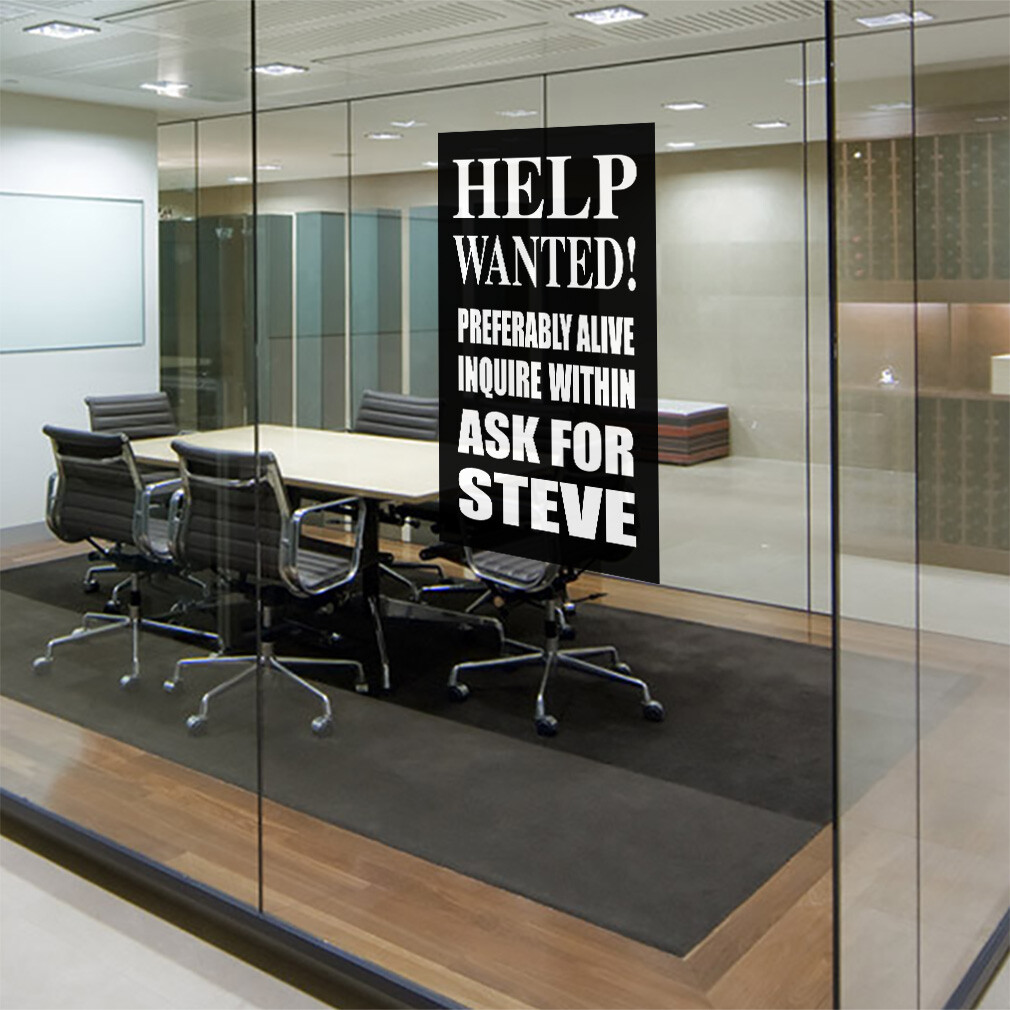 Door Decals Vertical Vinyl Stickers Multiple Sizes Industrial Vinyl Business