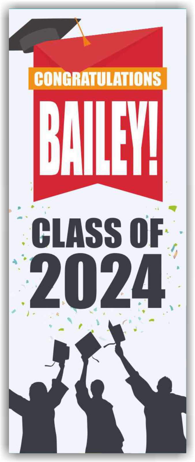 CLASS OF 2024 Advertising Banner Vinyl Mesh Sign School University Graduate