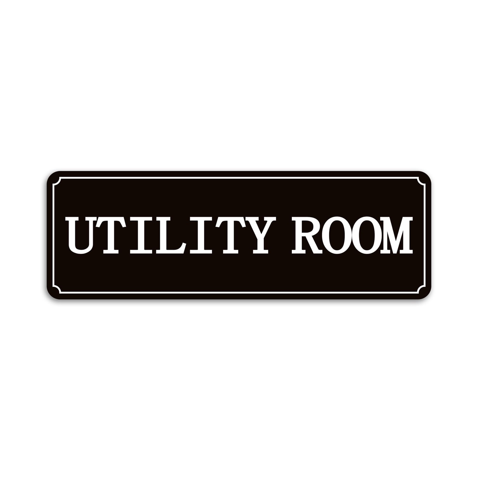 Utility Room Sign Sticker for Business and Home，Self-adhesive Utility Closet …