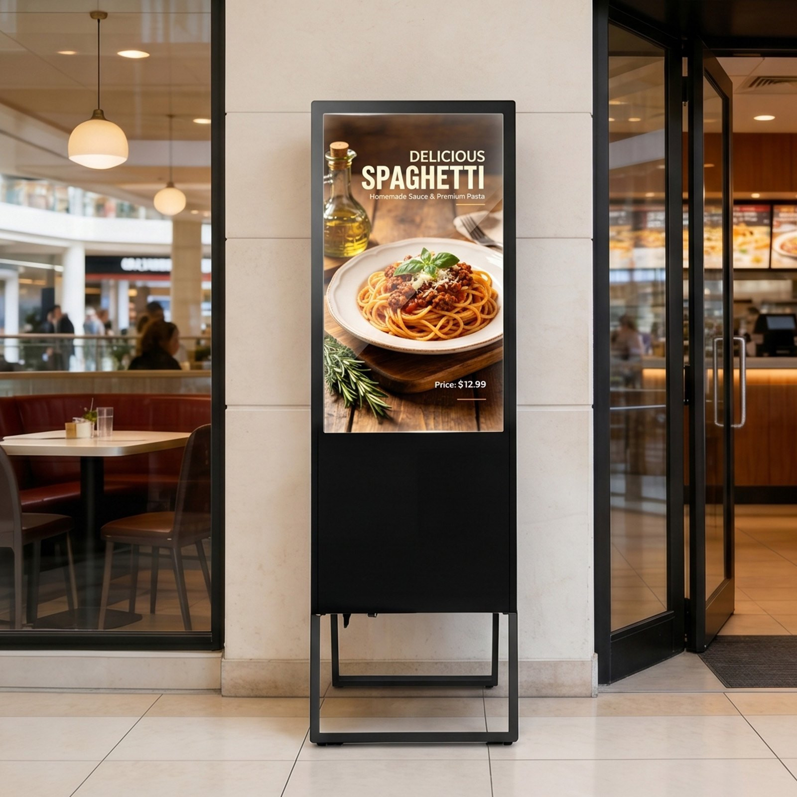 32&Prime; Digital Signage Touchscreen Kiosk Floor Stand Android Advertising Display