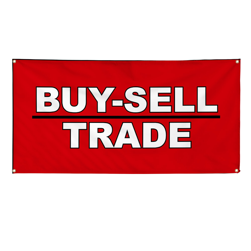 Vinyl Banner Multiple Sizes Buy Sell Trade Business Business Outdoor