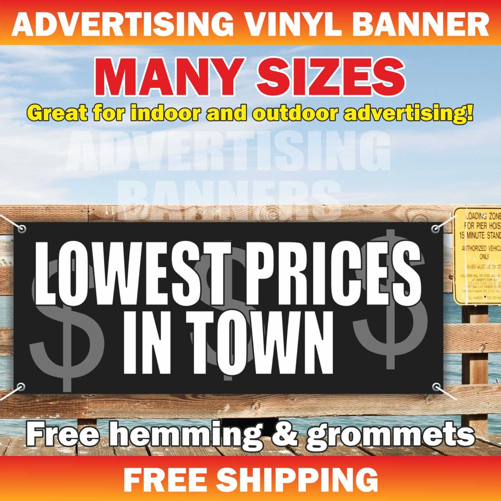 LOWEST PRICES IN TOWN Advertising Banner Vinyl Mesh Sign best good fix sale