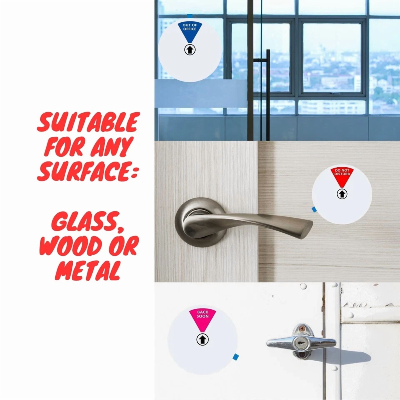 6 Options Office Privacy Sign Do Not Disturb Rotating Door Hanger SignOut of …