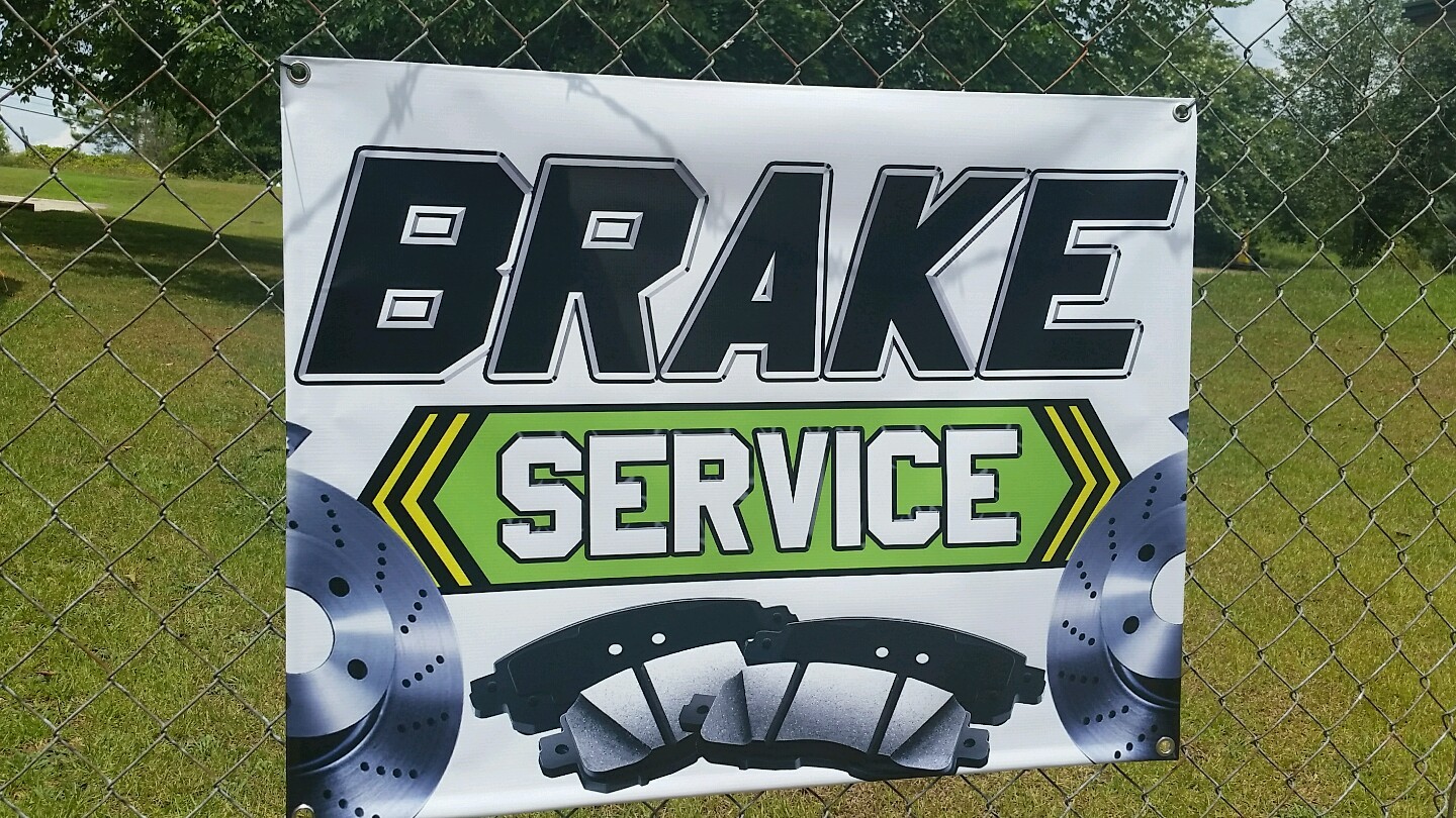 2&prime; x 3&prime; Brake Service Auto Repair Outdoor Indoor Wall Banner Open Sign Tire Shop