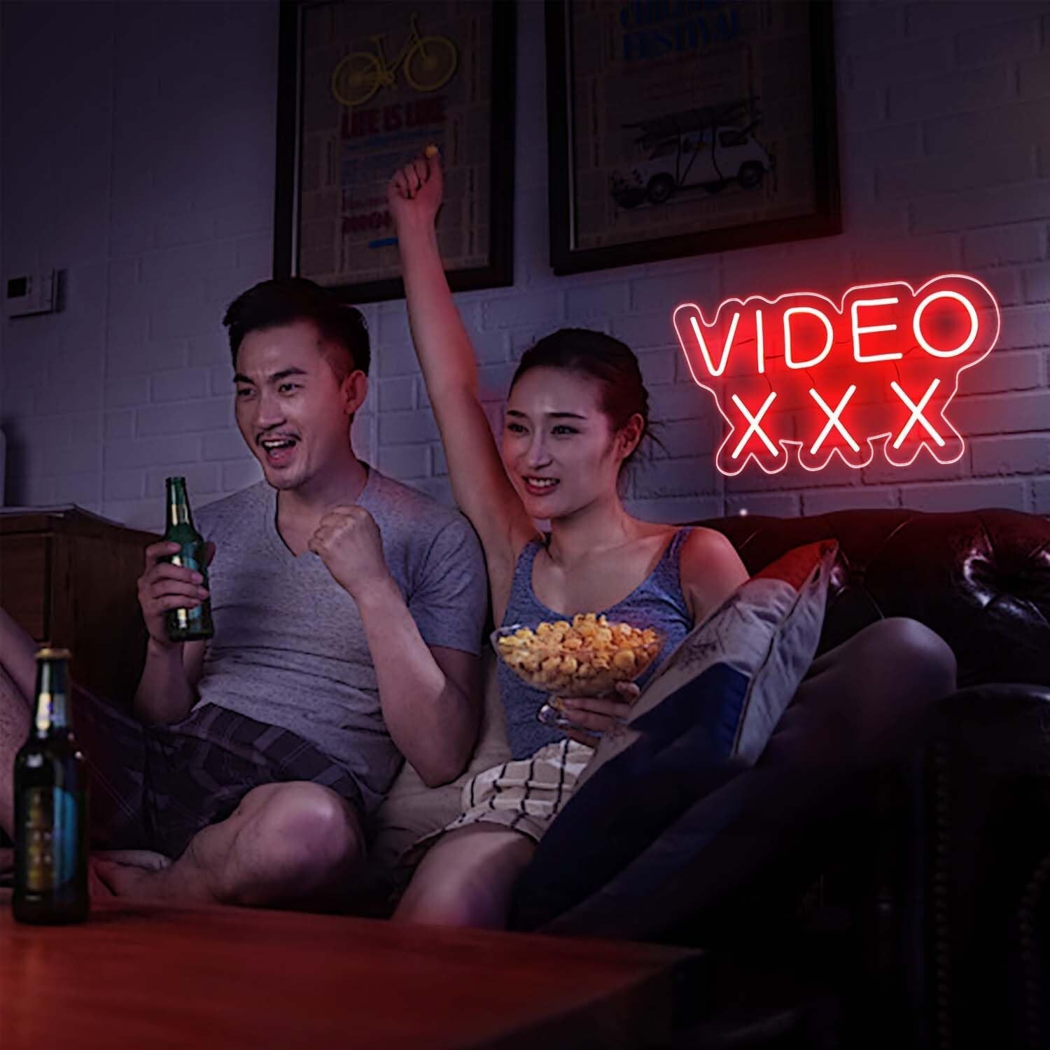 XXX LED Neon Sign 16&Prime; by 9&Prime; BRAND NEW RED LED USB WITH ADAPTER GIFT PRANK SHOP