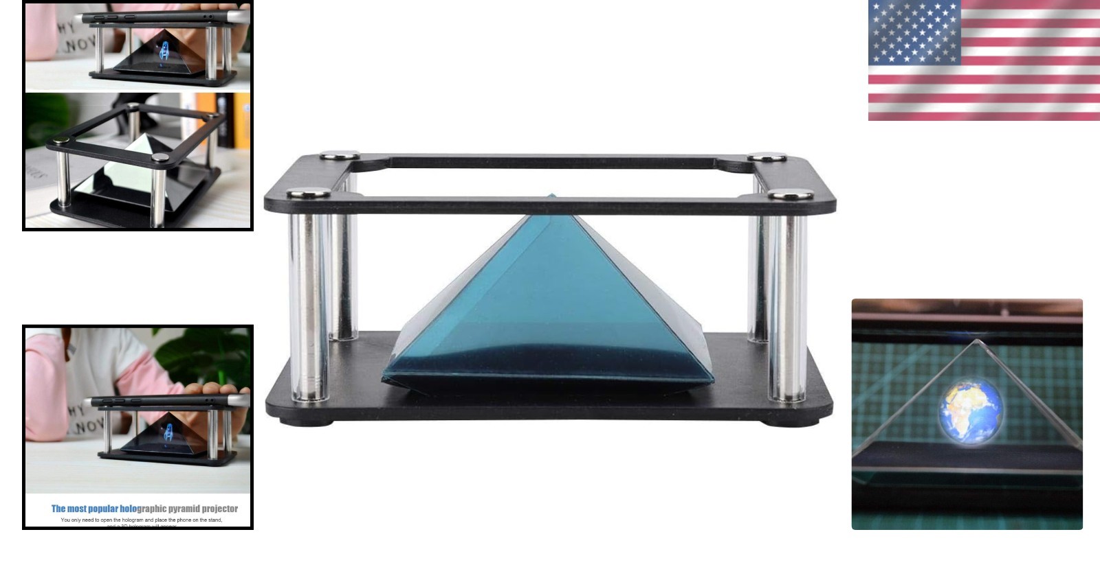 Interactive 3D Holographic Stand – Perfect for Entertainment and Education