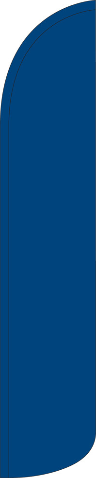 Solid Blue Full Sleeve Swooper Flag Feather Banner