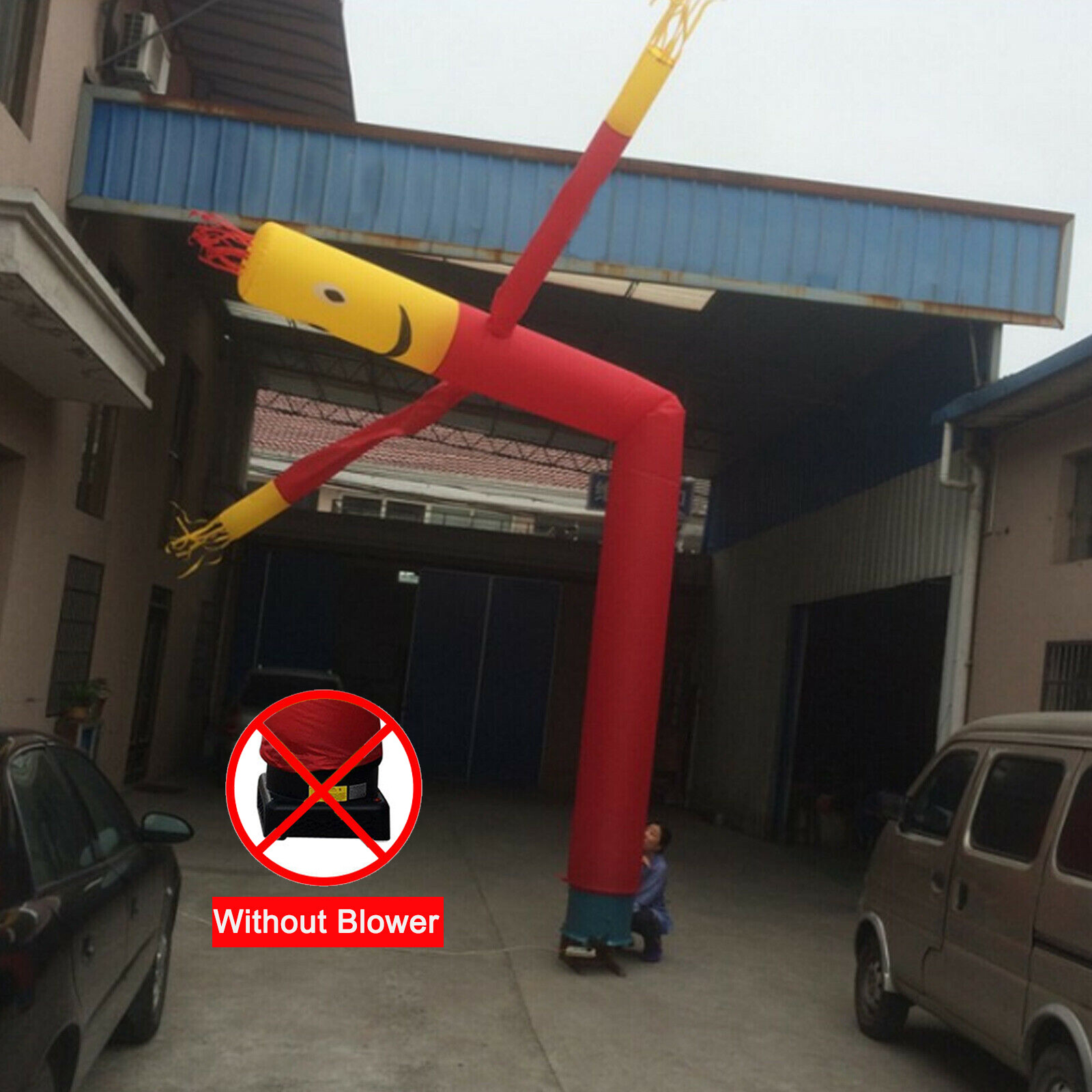 10ft Inflatable Tube Man Wind Sky Wavy Dancer Advertising Air Puppet No Blower