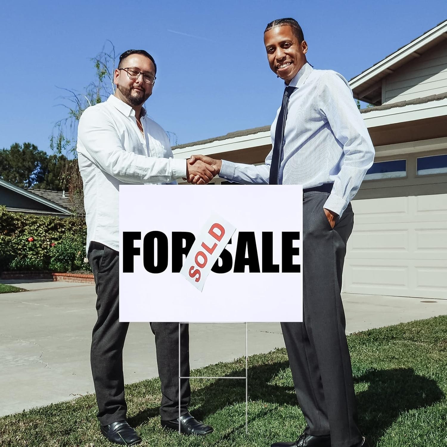 10 Large Blank Yard Signs with H-Stakes for Custom Outdoor Events – 18×24 Inches