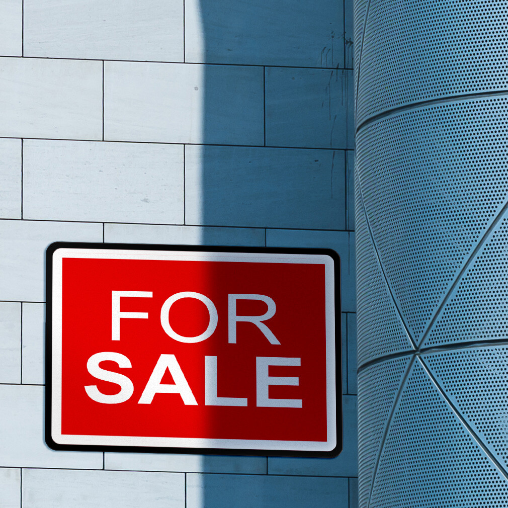 Horizontal Metal Sign 24×18 for Sale White on Red Facility Property