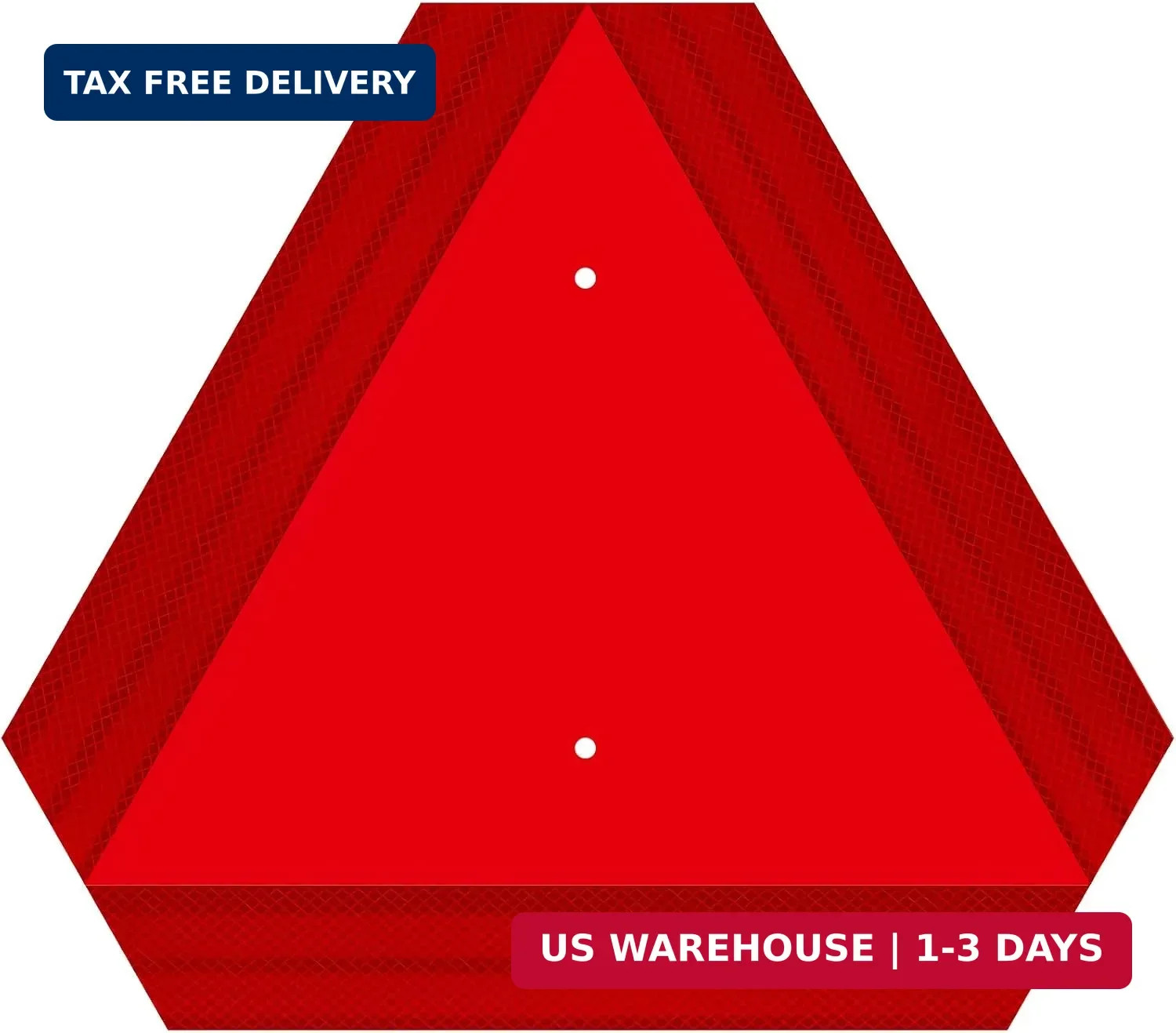 Slow Moving Vehicle Sign Aluminum 14&Prime;x16&Prime; 40Mil Metal Reflector